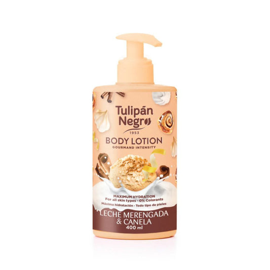 Body lotion leche merengada y canela tulipán negro
