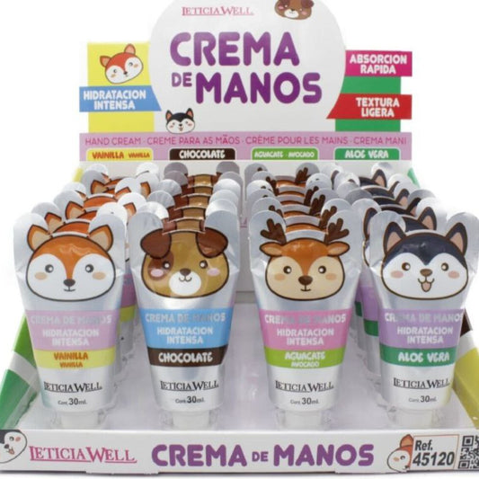 Crema de manos leticia well