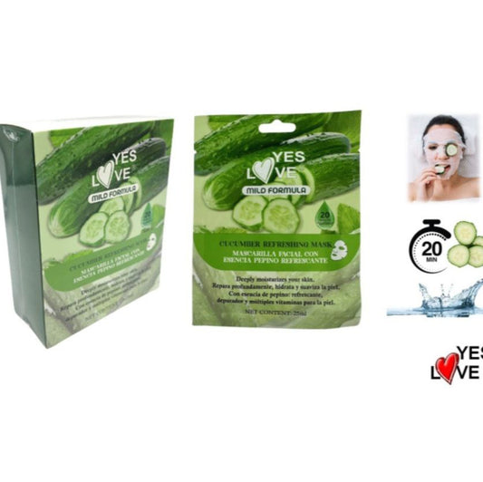 Mascarilla facial de pepino - Yeslove