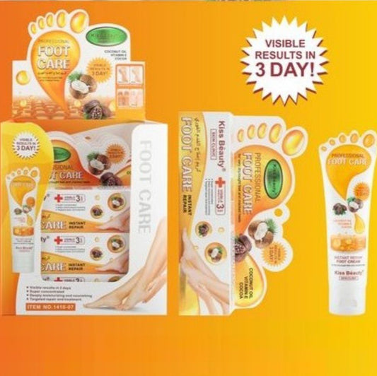 Crema de pies reparadora Kiss Beauty